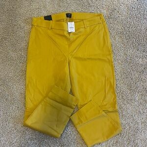 J. Crew Mustard Yellow Winnie Pants NWT